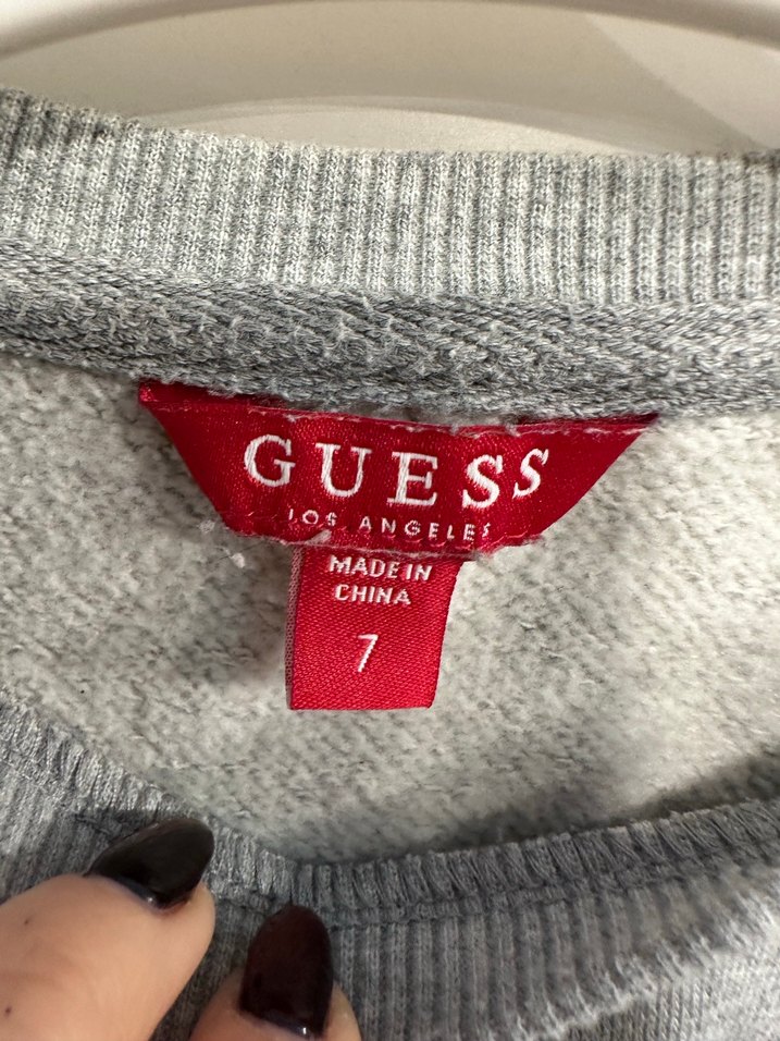 Guess Gri Baskılı Kız Sweatshirt - Görsel 2