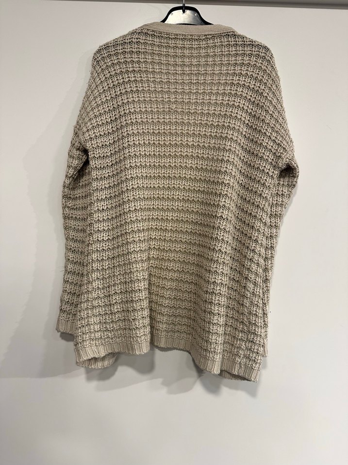 Bej Örgü Kadın Hırka - Görsel 2