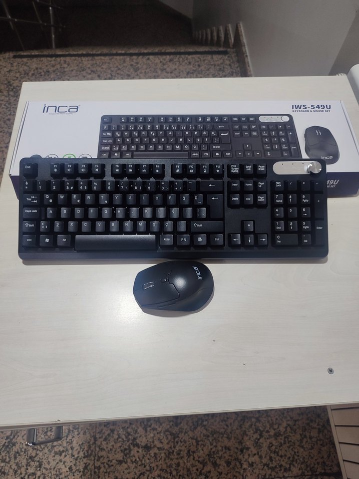 INCA IWS-549U RECHARGEABLE SILENT KABLOSUZ KLAVYE MOUSE SETİ - Görsel 4