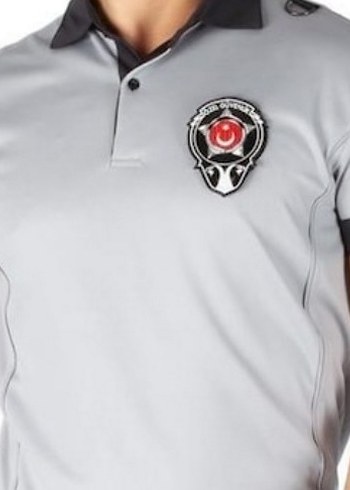 Güvenlik Gri Polo Yaka Erkek Tişört