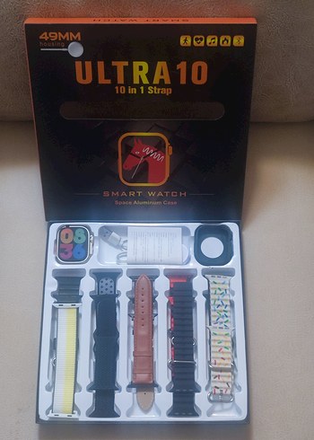 Smart Watch Ultra 10 İn 1 Strap Ultra10 Kayışlı Akıllı Saat