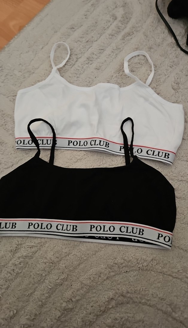 Beyaz ve Siyah Mini Atlet Spor Sütyen - Görsel 2