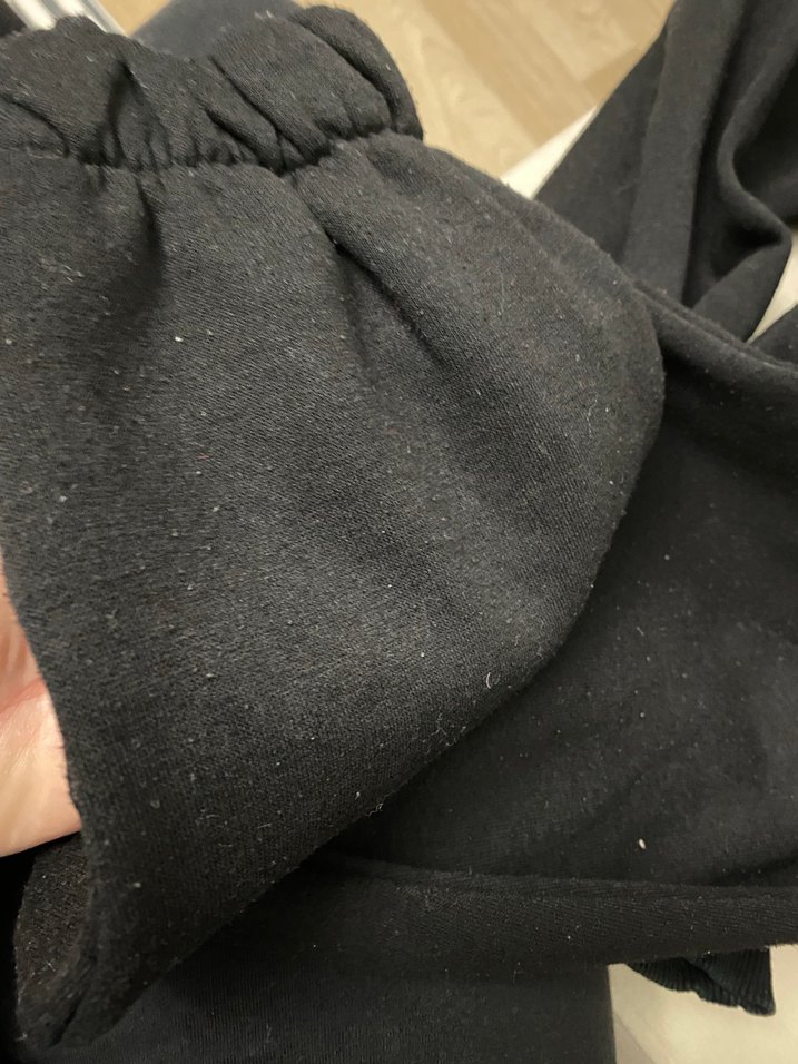 Siyah Kız Eşofman Takımı, Rahat Kesim - Görsel 5