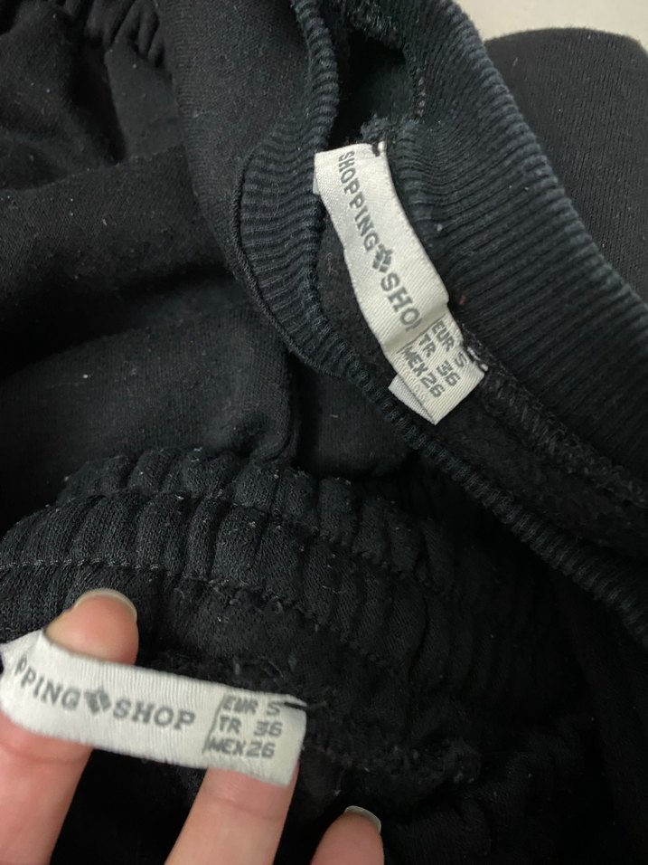 Siyah Kız Eşofman Takımı, Rahat Kesim - Görsel 4