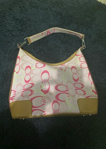 Pembe Baskılı Kadın Omuz Çantası - Görsel 2