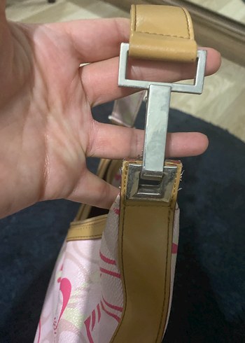 Pembe Baskılı Kadın Omuz Çantası - Görsel 4