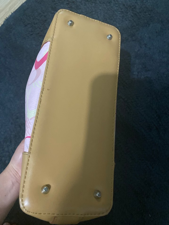 Pembe Baskılı Kadın Omuz Çantası - Görsel 5