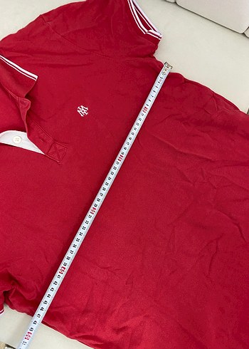 Kırmızı Düğmeli Erkek Polo Tişört - Görsel 3