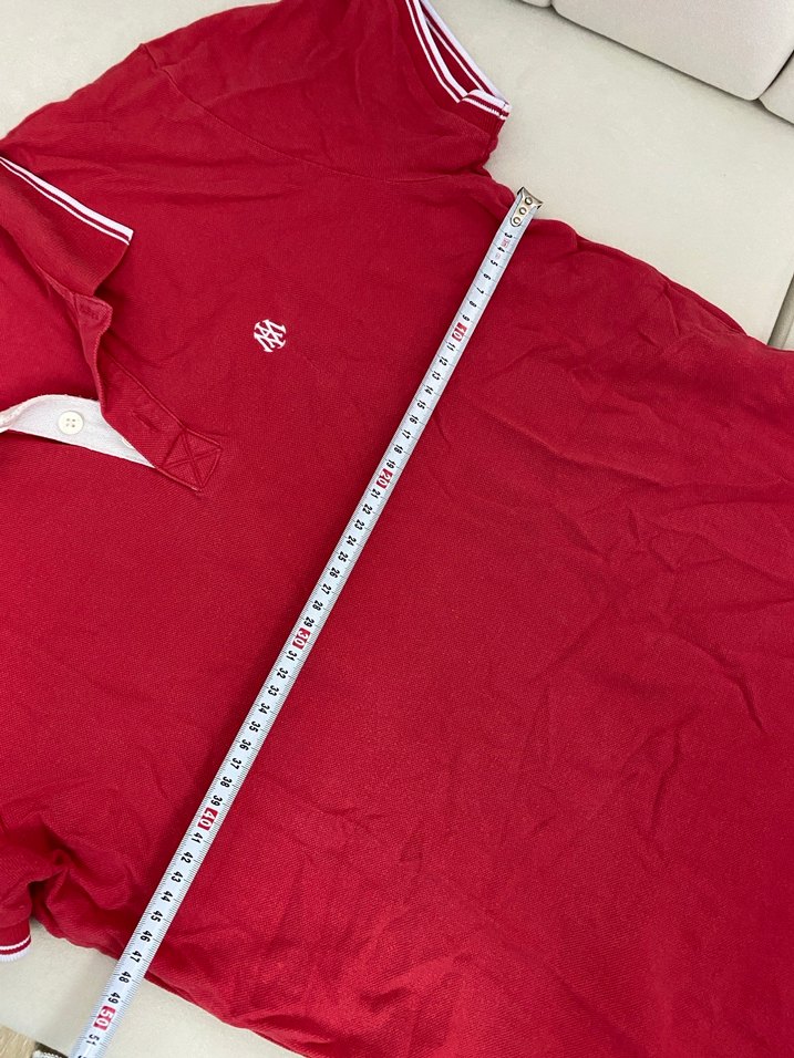 Kırmızı Düğmeli Erkek Polo Tişört - Görsel 3