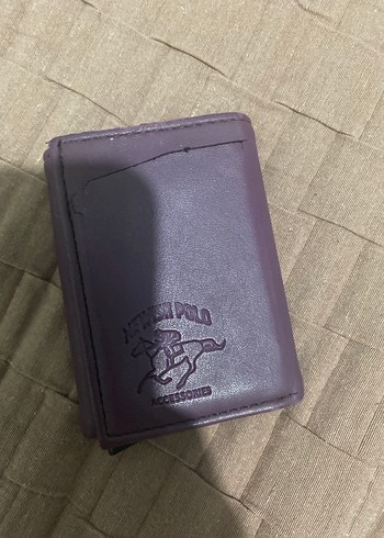 Fermuarlı Mor Deri Kadın Cüzdanı - Görsel 3