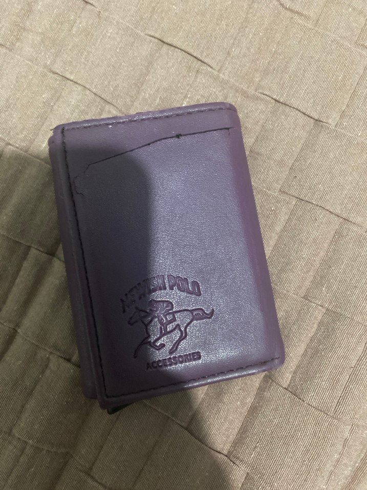 Fermuarlı Mor Deri Kadın Cüzdanı - Görsel 3