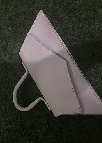 Minimalist Mor Deri Kadın Çanta - Görsel 3