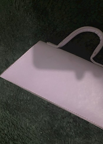 Minimalist Mor Deri Kadın Çanta - Görsel 5