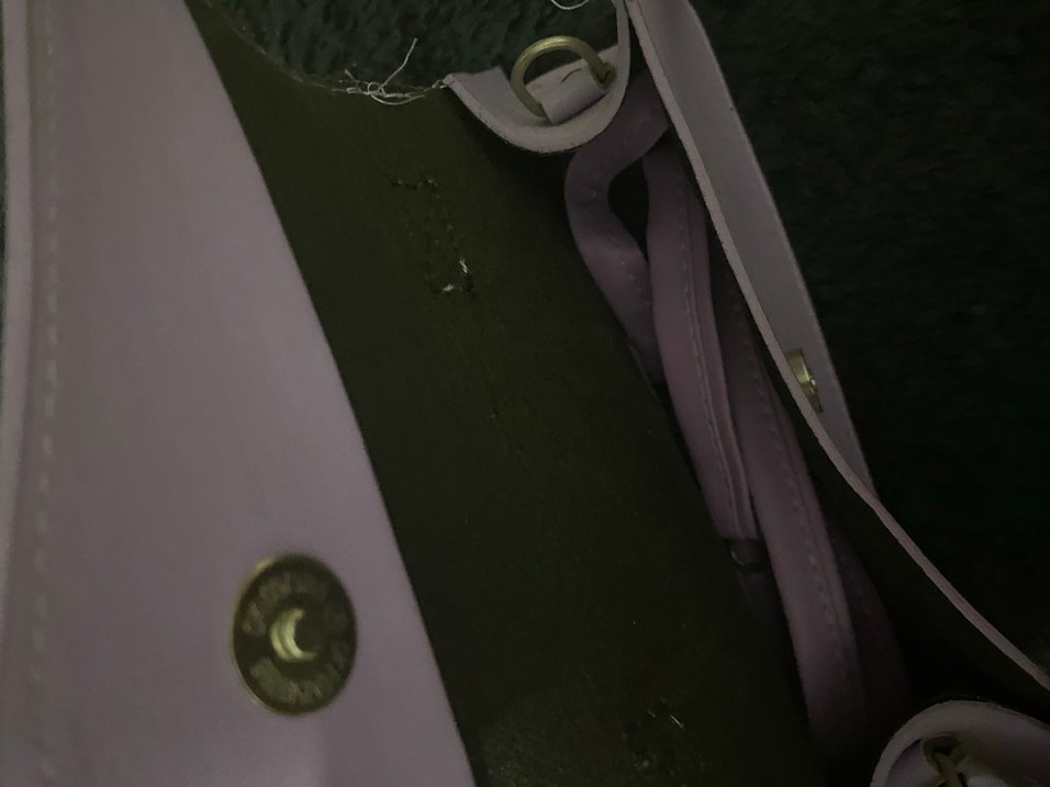 Minimalist Mor Deri Kadın Çanta - Görsel 4