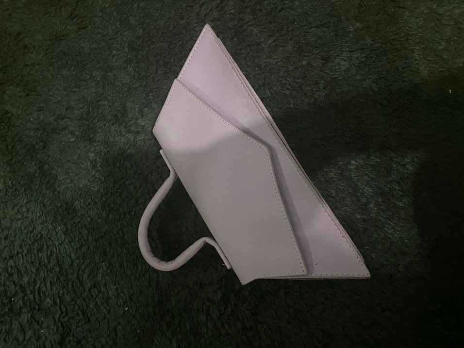 Minimalist Mor Deri Kadın Çanta - Görsel 3