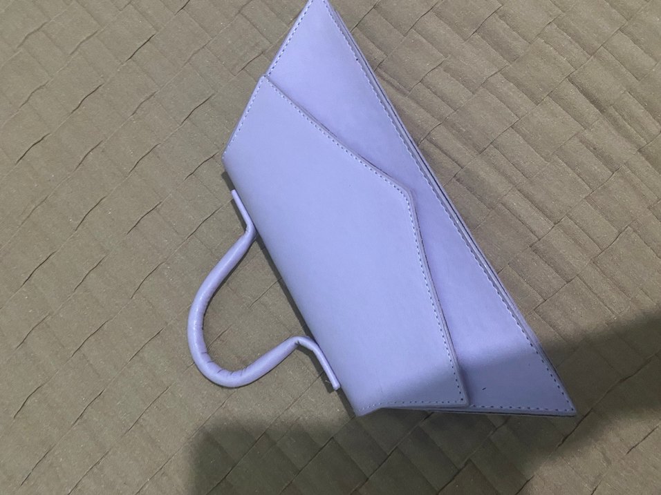Minimalist Mor Deri Kadın Çanta - Görsel 2