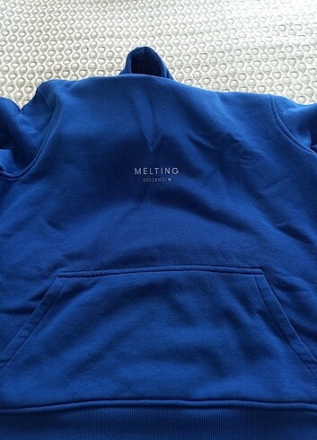 xl Beden mavi Renk Saks mavi içi polar sweat