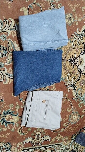 3 adet erkek pantolon