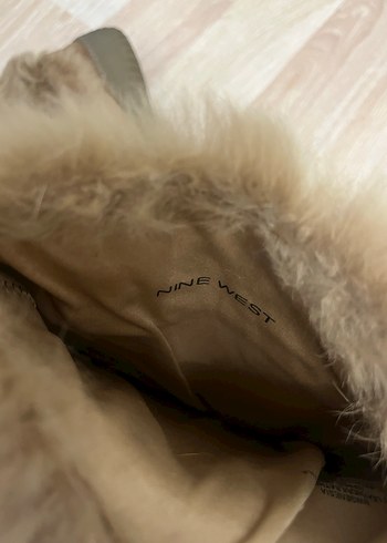 Nine West Süet Kürklü Bohem Kadın Dolgu Topuk Çizme - Görsel 5