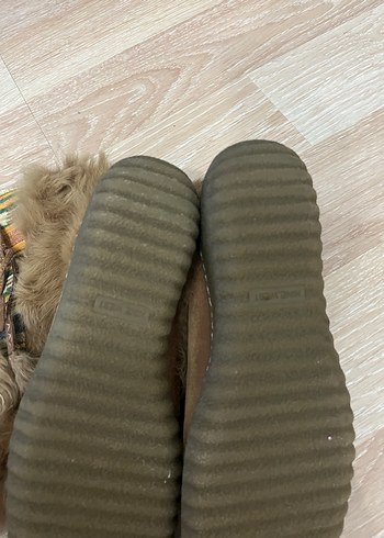 Nine West Süet Kürklü Bohem Kadın Dolgu Topuk Çizme - Görsel 3