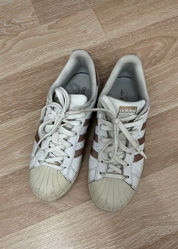 Beyaz Adidas Superstar  Spor Ayakkabı - Görsel 3