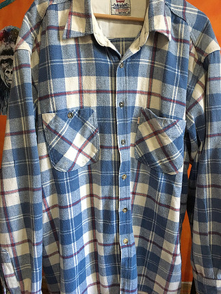 xl Beden Vintage Levis Oduncu Gömlek