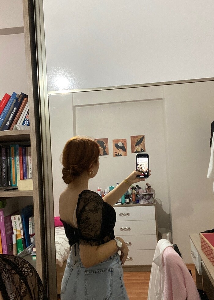 dantel crop - Görsel 4