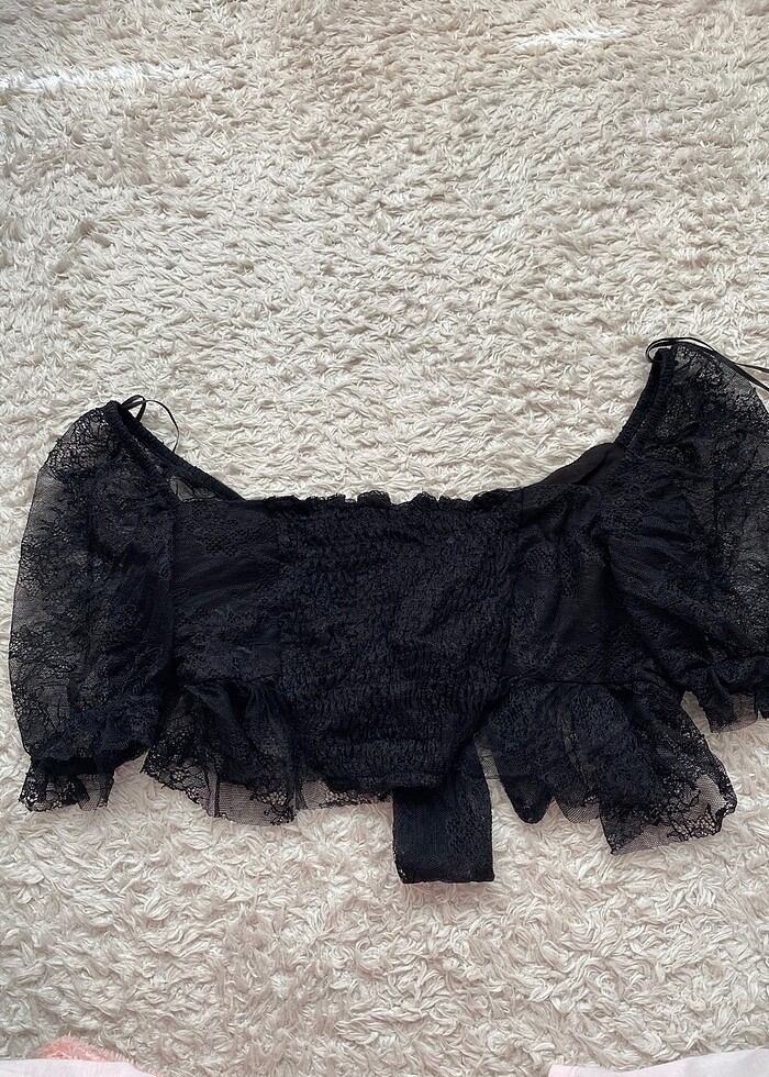 dantel crop - Görsel 3