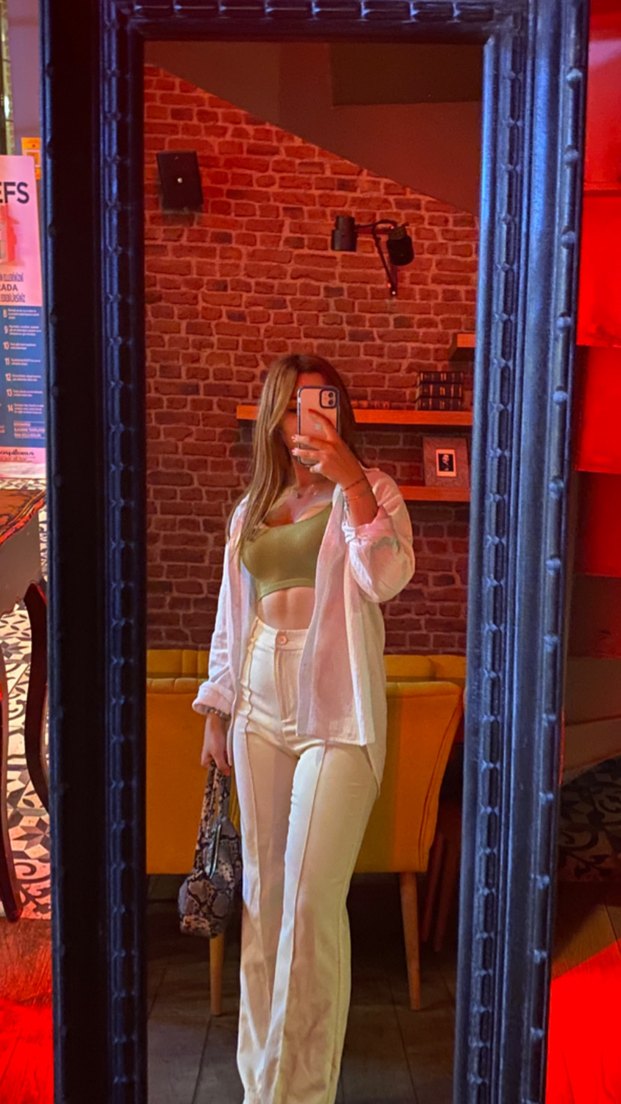 bej Kadın Kumaş Pantolon - Görsel 3