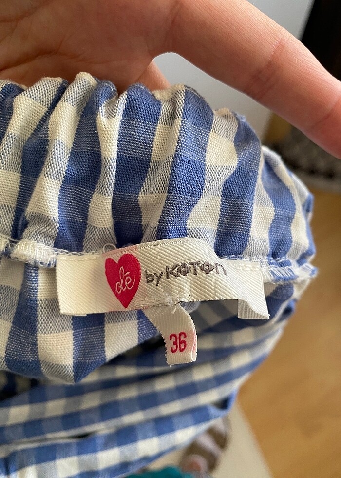 Kareli elbise - Görsel 3