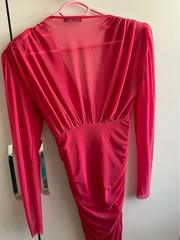 Milla pembe elbise - Görsel 3