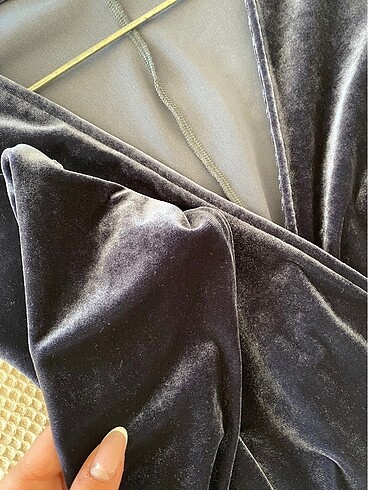 mudo kadife elbise - Görsel 5