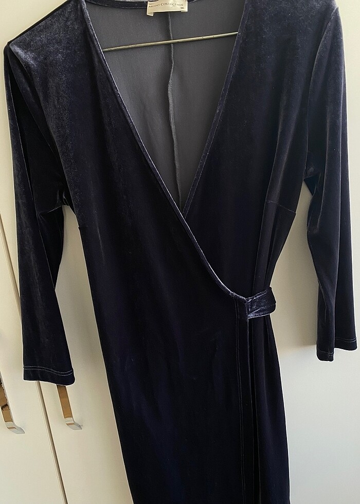 mudo kadife elbise - Görsel 2