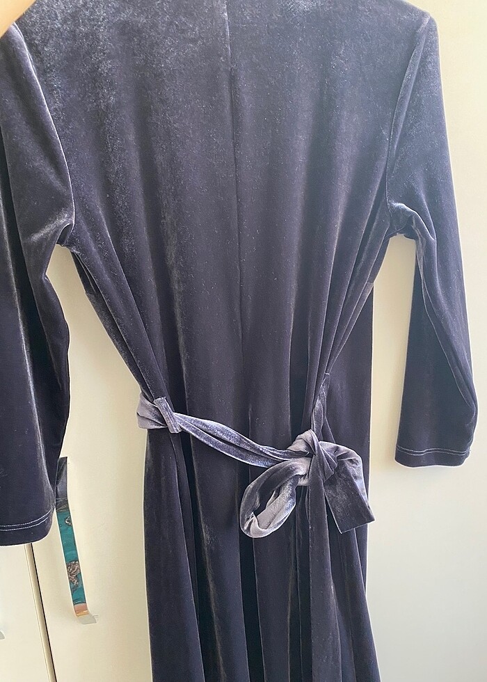 mudo kadife elbise - Görsel 4