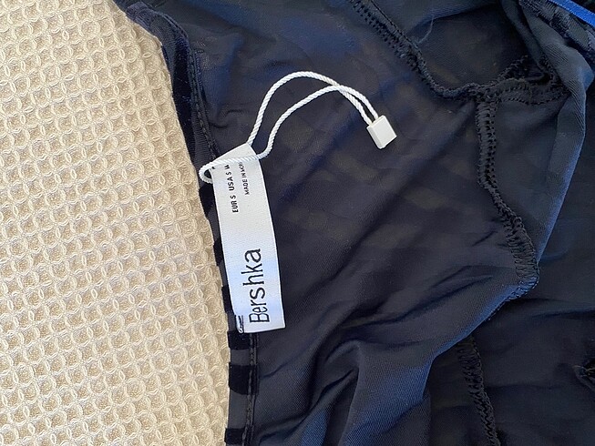 s Beden siyah Renk Bershka uzun transparan elbise