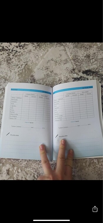  Beden Plan ve takip defteri