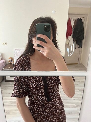 s Beden bordo Renk Elbise