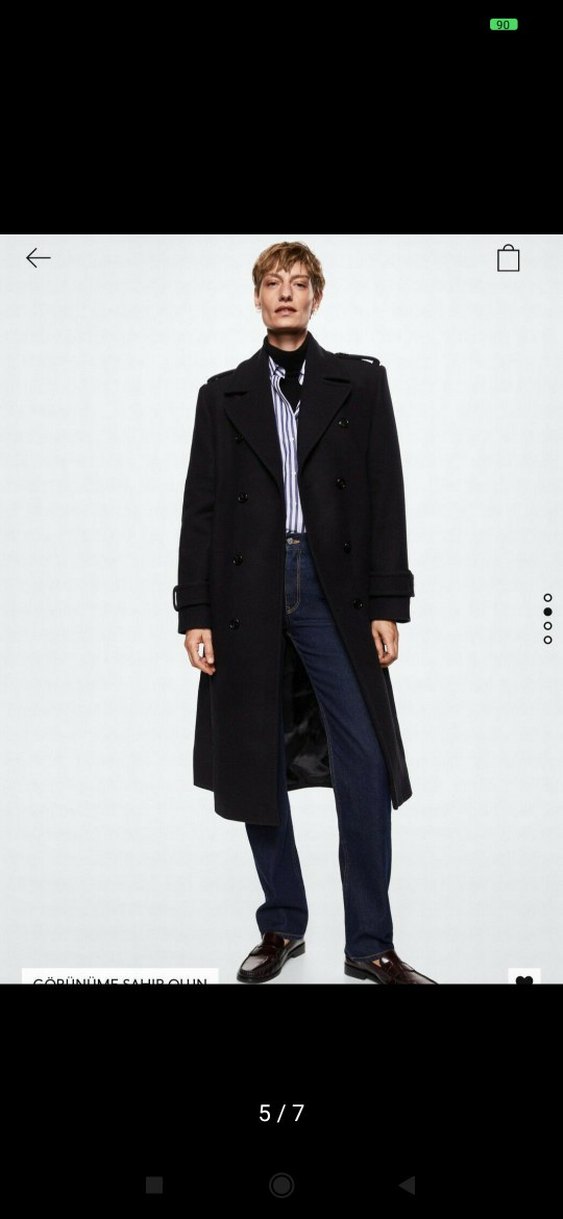 mango premium yün palto — görsel 4/7