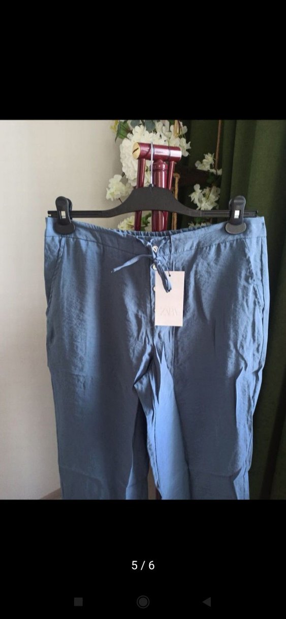 zara düğmeli pantolon - Görsel 5