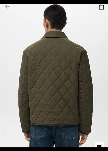 mango kapitone ceket - Görsel 3