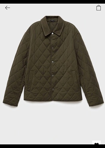 mango kapitone ceket - Görsel 4