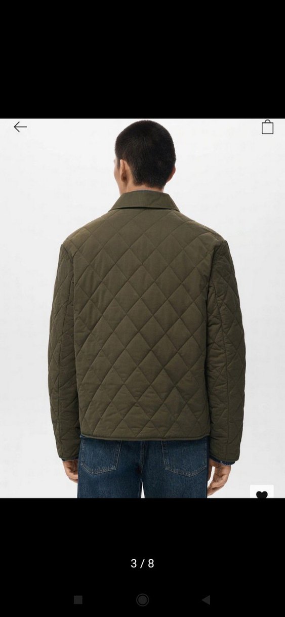 mango kapitone ceket - Görsel 3