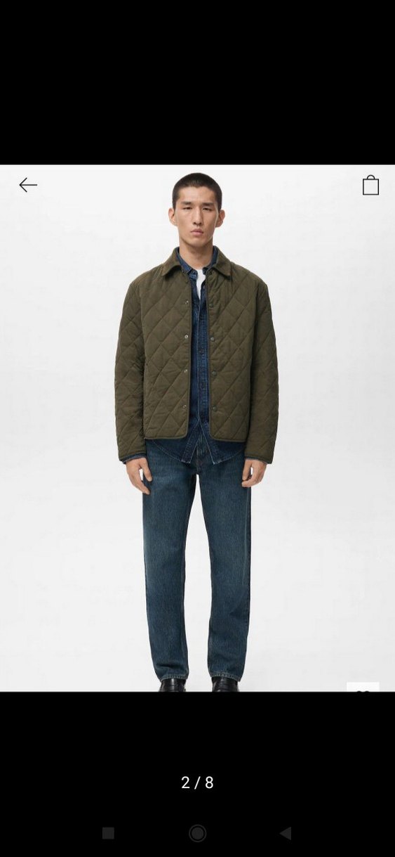 mango kapitone ceket - Görsel 2