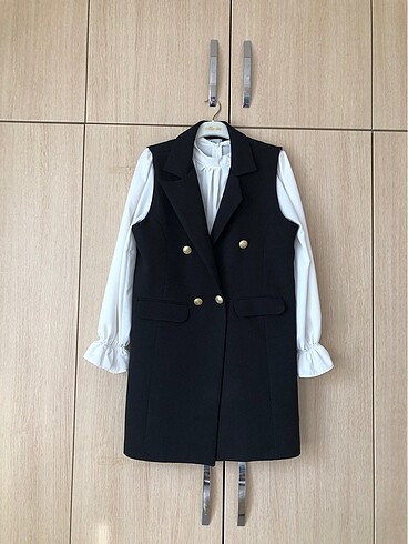 Blazer yelek takım