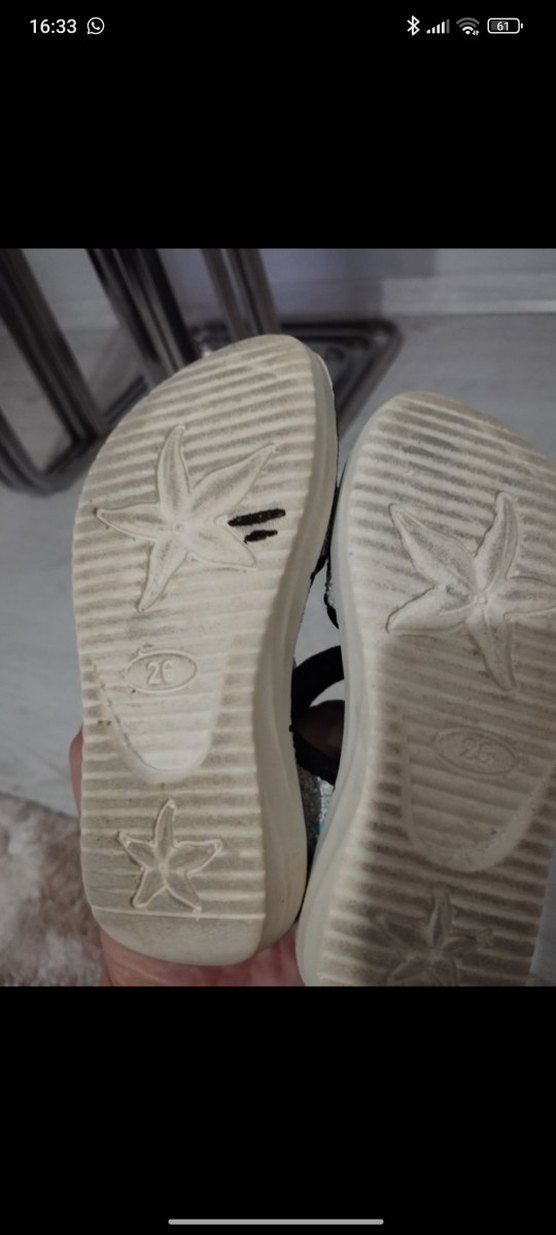 Kız Çocuk Beyaz Cırt Cırtlı Sandalet - Görsel 3