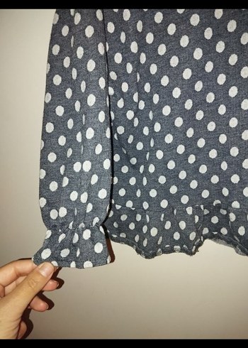 Kız Çocuk Gri Kapüşonlu Sweatshirt - Görsel 3