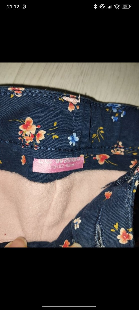 Kız Çocuk Çiçek Desenli  Pantolon - Görsel 3