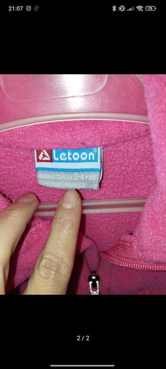 Kız Çocuk Pembe Fermuarlı Sweatshirt - Görsel 2