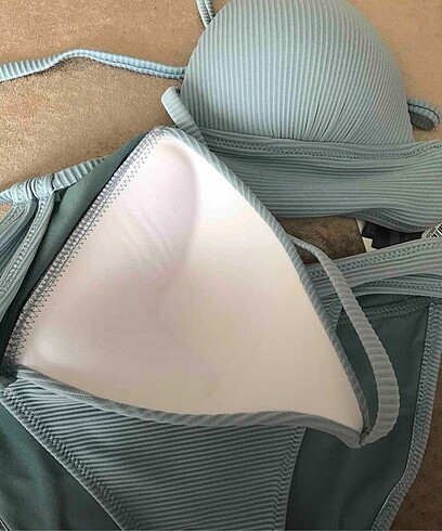 xs Beden mavi Renk Bikini üstü