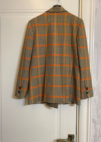 İpekyol Düğmeli Kareli Midi Blazer - Görsel 4